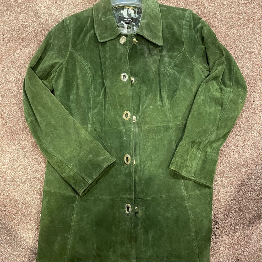 Leather Dennis Basso coat